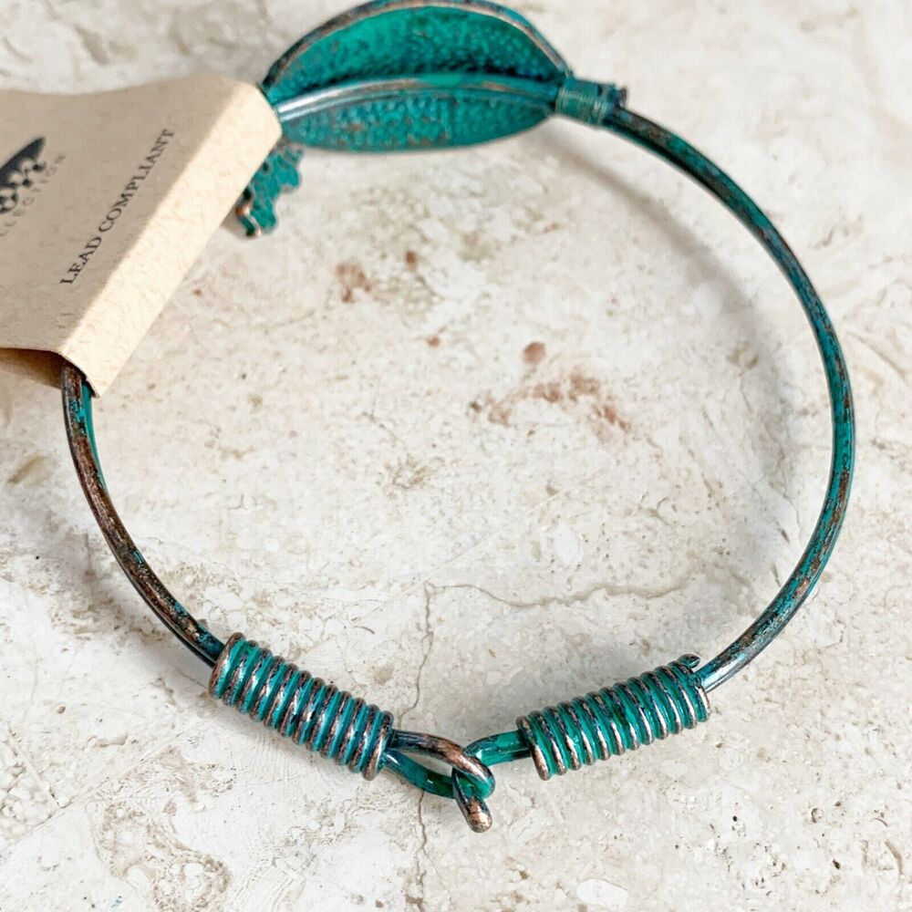 Happy Camper Bracelet NEW Copper Patina Vintage RV Travel Trailer Jewelry - Picture 6 of 7